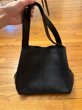 Marks & Spencer Black Pebbled Leather Tote